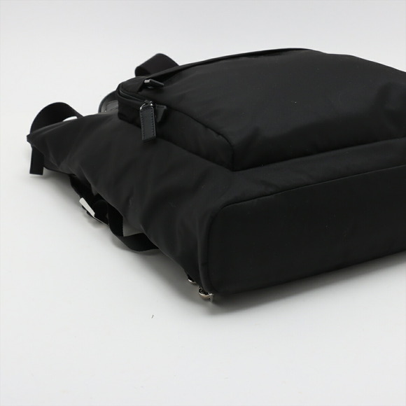 Prada Tessuto Nylon Leather Backpack Rucksack Black - Picture 4 of 8